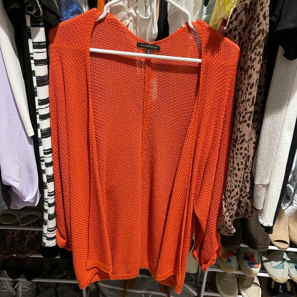 Cute orange cardigan